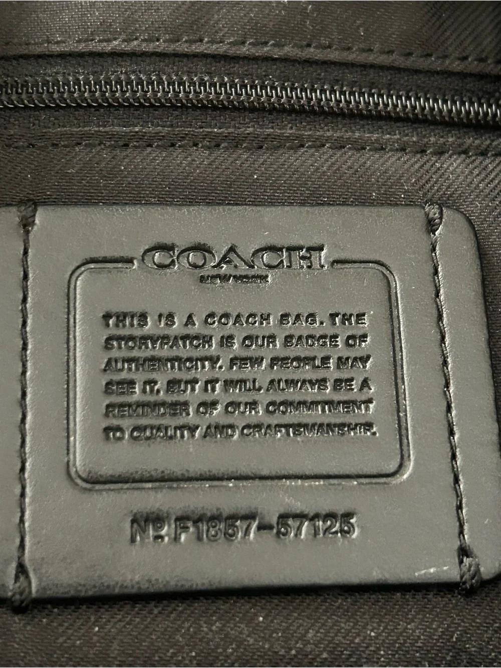 Coach Edie 57125 black pebble leather shoulder bag with gold hardware. Like new! - Picture 14 of 15